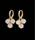 grape hoop earring